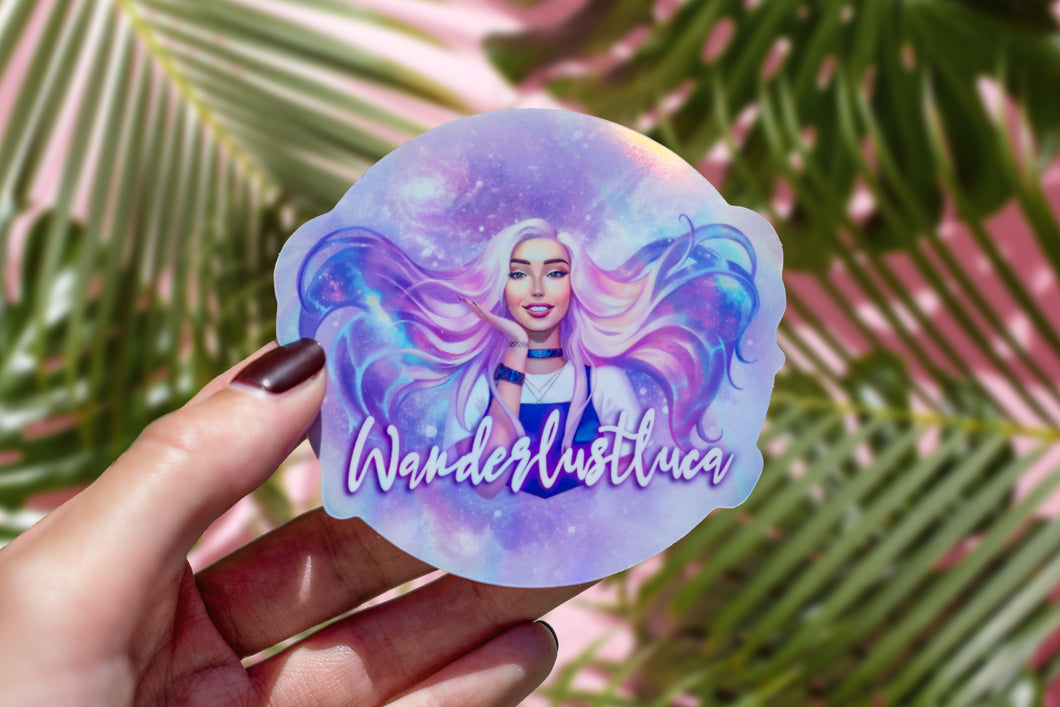 WanderlustLuca Holographic Sticker